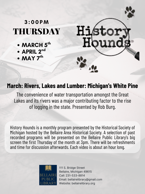 _2026 History Hounds.png History Hounds at the Bellaire Public Library