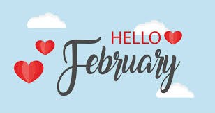 February Image of the word February for the monthly newsletter